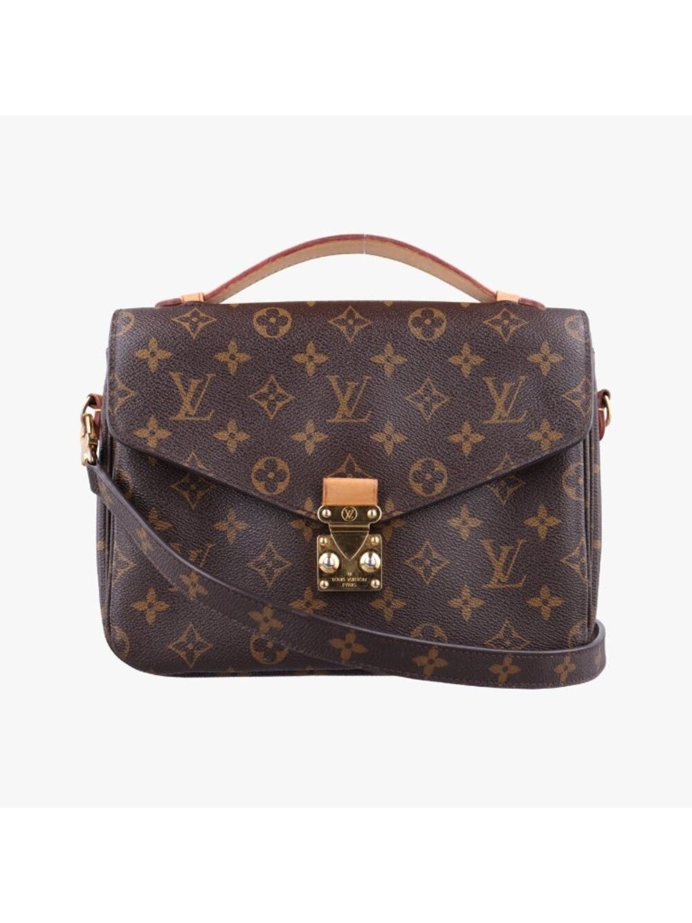 Louis Vuitton Pochette Metis MM Monogram Brown Canvas Handbag